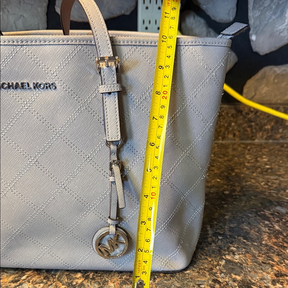 Michael Kors Light Gray purse - Picture 6 of 6